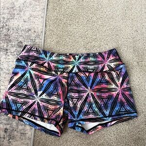 Born Primitive Multicolor Geometric Women's Athletic Shorts